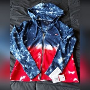 Tommy Hilfiger T-dyed Hooded Zipper Sweatshirt XSMALL